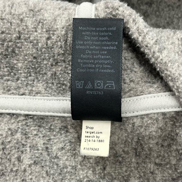 Champion C9 Gray Brushed Back Breathable Long Sleeve Hooded Sweatshirt Large - Picture 7 of 9